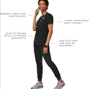 FIGS Women's Slim Fit Medical Scrub Top